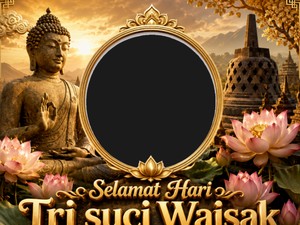 17+ Twibbon Hari Raya Waisak 2026 Terbaru & Gratis, Yuk Ramaikan di Medsos!