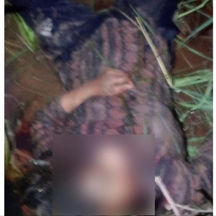 Jasad wanita di Banjar ditemukan dengan leher nyaris putus. (Istimewa)