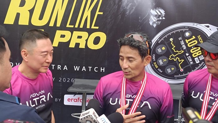Ajang lari bertajuk Run Like a Pro bersama Sandiaga Uno digelar di kawasan Senayan, Jakarta, Minggu (31/5/2026). Kegiatan ini mengajak masyarakat hidup sehat.