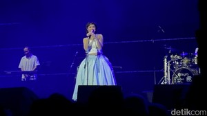 Penampilan Andien juga spesial banget karena kehadirannya pada Sabtu malam (30/5) adalah yang ke-21 kalinya. Ia membawakan lagu terbarunya, Manusia Favorit. Foto: Dok.Pingkan/ detikcom