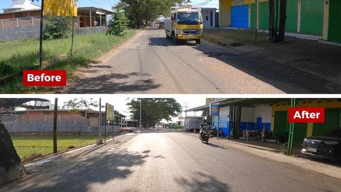 Pembangunan Jalan Panciro Gowa-Batas Makassar lewat program MYP Pemprov Sulsel.