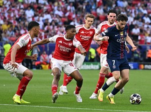 Final UCL: PSG Vs Arsenal 1-1 usai 90 Menit, Lanjut Extra Time
