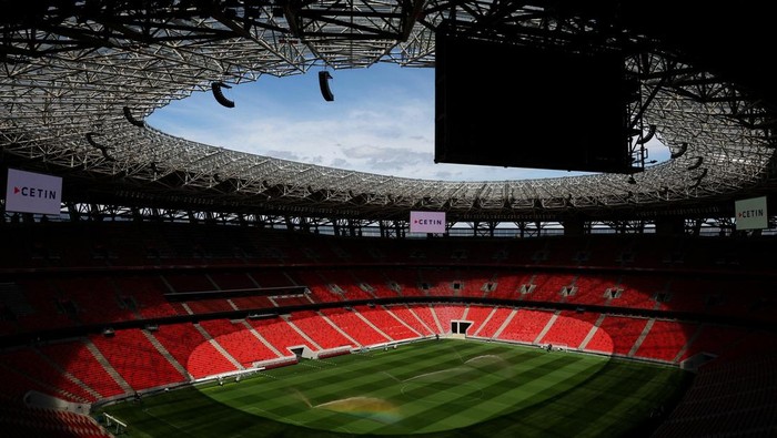 Soccer Football - Champions League Final - Preview - Paris St Germain v Arsenal - Puskas Arena, Budapest, Hungary - May 15, 2026 General view inside the stadium ahead of the Champion League Final REUTERS/Bernadett Szabo