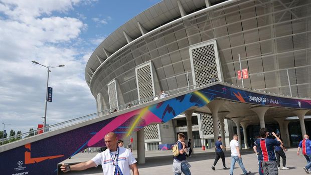 SOCCER-CHAMPIONS-PSG-ARS/PREVIEW Soccer Football - UEFA Champions League - Final - Previews - Puskas Arena, Budapest, Hungary - May 29, 2026 General view inside the stadium before the match REUTERS/Andrew Boyers