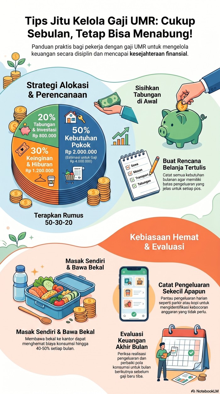Tips jitu mengelola gaji UMR