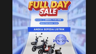 Sepeda Listrik Banting Harga di Transmart Full Day Sale