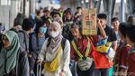 14 Ribu Penumpang Arus Balik Tiba di Stasiun Pasar Senen