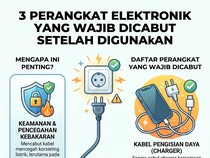 Infografis: 3 Alat Elektronik Wajib Dicabut Setelah Digunakan