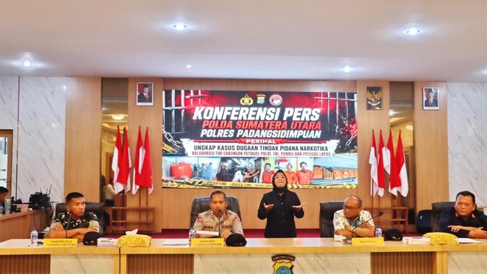 Polisi Ungkap Peran 4 Napi Selundupkan 6,8 Kg Ganja ke Lapas Padangsidimpuan
