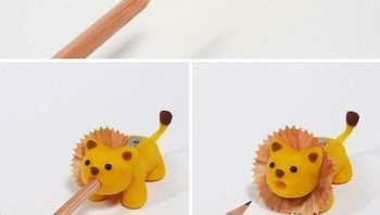 Dari kucing, langsung menjelma seekor singa. Sungguh mengesankan desain rautan pensil ini. Foto: Bored Panda