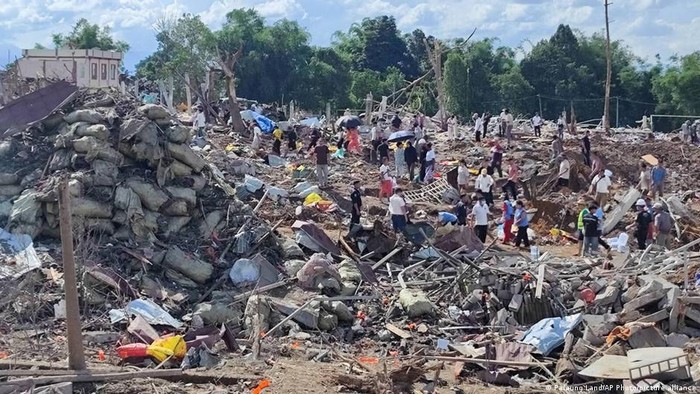 Ledakan itu terjadi di wilayah yang dikuasai kelompok bersenjata di dekat perbatasan China (Palaung Land/AP Photo/picture alliance)