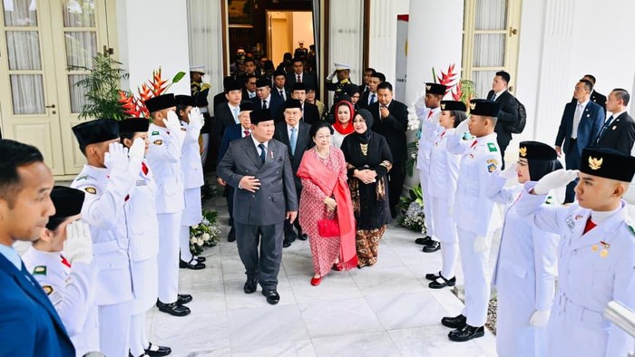 Momen kedekatan Prabowo dan Megawati di Hari Lahir Pancasila, Senin (1/6/2026).