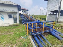 Sudah Berminggu-minggu Aliran Lumpur ke Sungai Porong Tak Terlihat