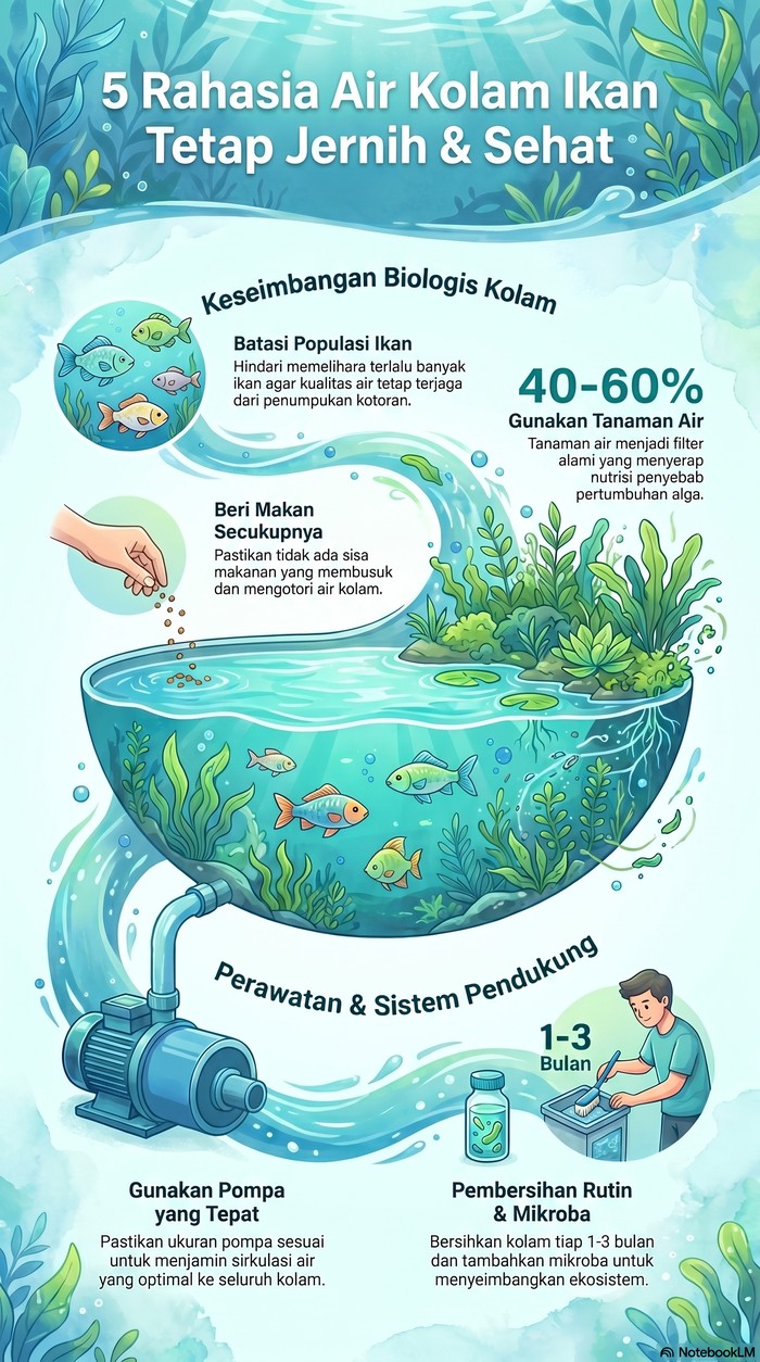 Cara Jaga Kebersihan Air Kolam Ikan