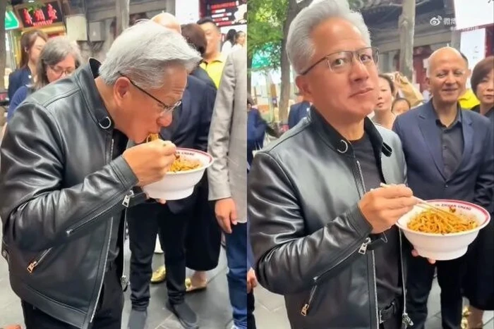 CEO Nvidia Makan Mie Kaki Lima