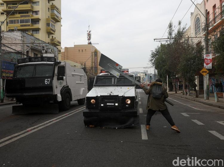 Demo Ricuh Warnai Pidato Kenegaraan Perdana Presiden Chile Jose Antonio Kast
