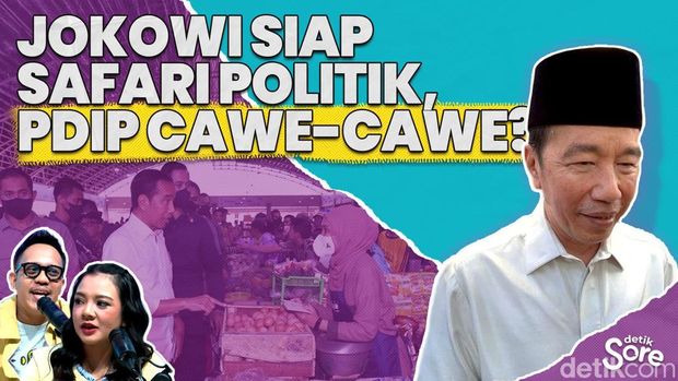 Jokowi Safari Politik Didampingi PSI, Tes Populariats Bareng Banteng VS Kuda?