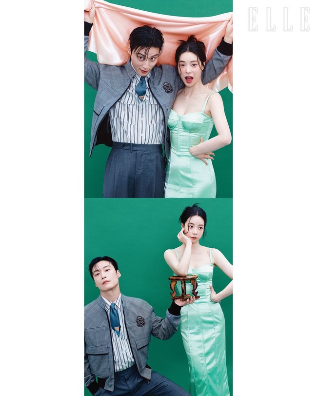 Setiap adegan romantis mereka diselingi pertanyaan penggemar tentang perasaan Lee Do Hyun sebagai kekasih Lim Ji Yeon. Mengingat keduanya berpacaran setelah terlibat cinta lokasi di lokasi syuting drama Korea The Glory. Foto: dok. ELLE Korea