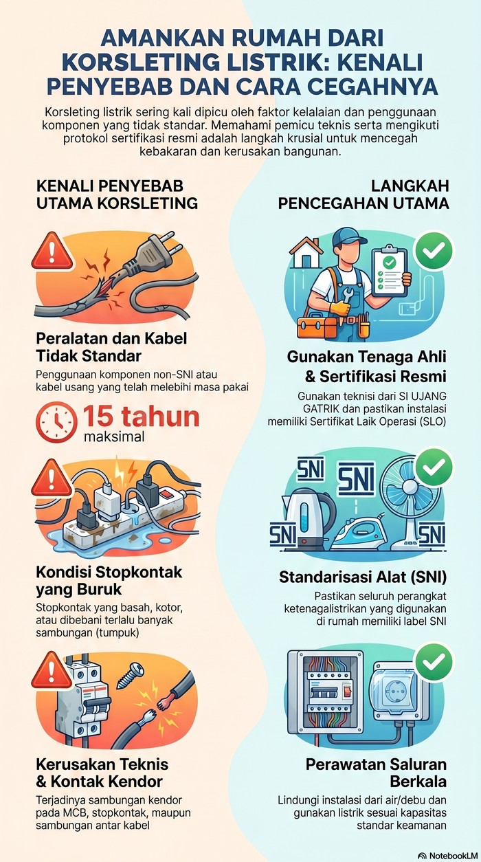 Penyebab dan Cara Cegah Korsleting Listrik