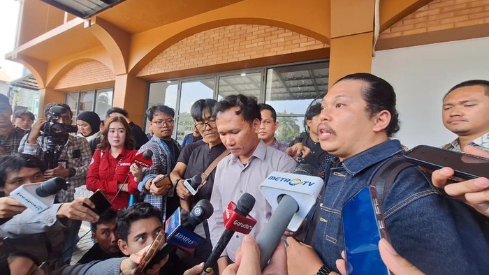 Perwakilan TAUD seusai sidang praperadilan di PN Jaksel. (Taufiq/detikcom)