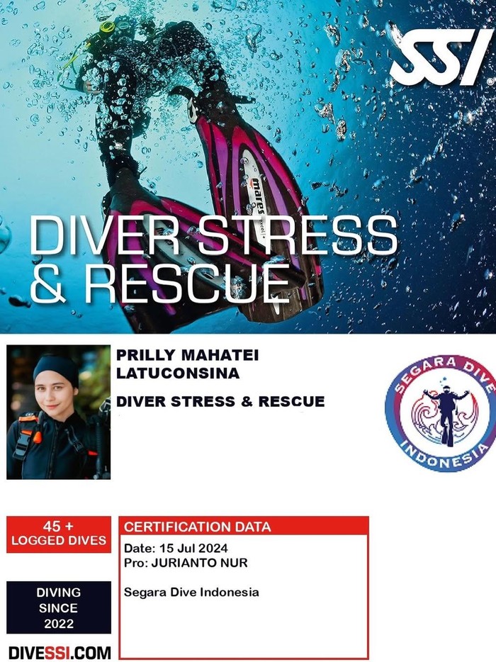 Prilly Latuconsina Jadi Tim Rescue Cliff Diving, Punya Lisensi dan Ikut Tes