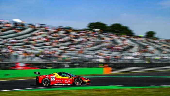 Sean Gelael bawa AF Corse 50 finis keenam di putaran kedua GTWCE 2026 di Monza.