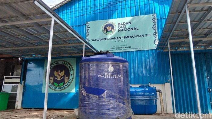 SPPG Banjarnegoro di Kecamatan Mertoyudan, Kabupaten Magelang disetop sementara gegara IPAL.

Foto diambil, Selasa (2/6/2026).