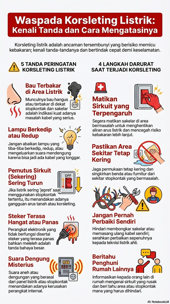 Tanda Korsleting Listrik