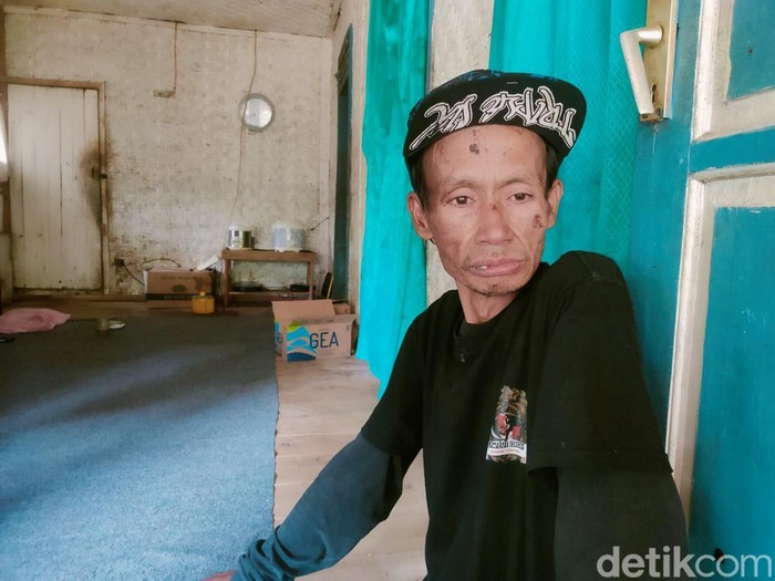 Ayi, pria Cianjur yang ditemukan di Lereng Gunung Salak kini sudah berada di rumah
