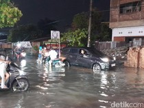 Banjir Rendam Jalan Meteorologi, Pengendara Pilih Cari Jalur Alternatif
