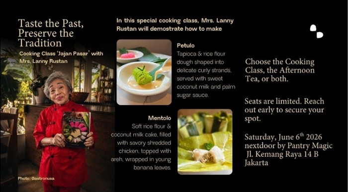 Cooking Class Jajan Pasar With Mrs. Lanny Rustan