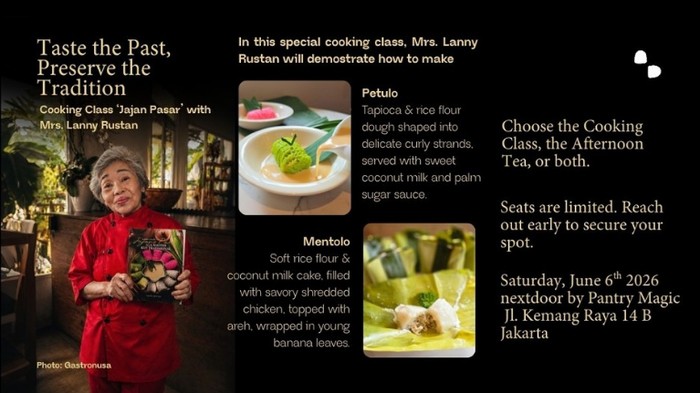 Cooking Class Jajan Pasar With Mrs. Lanny Rustan