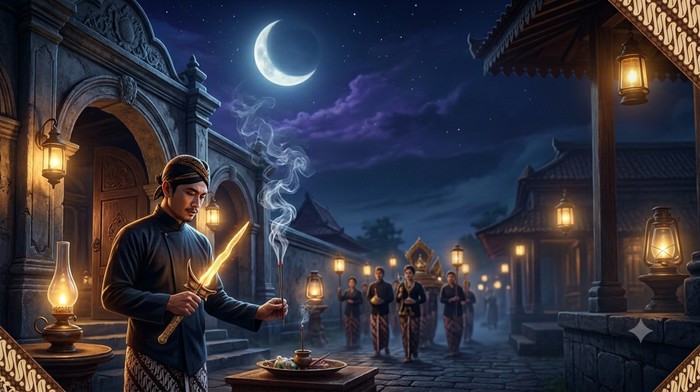 Ilustrasi mitos malam 1 Suro.