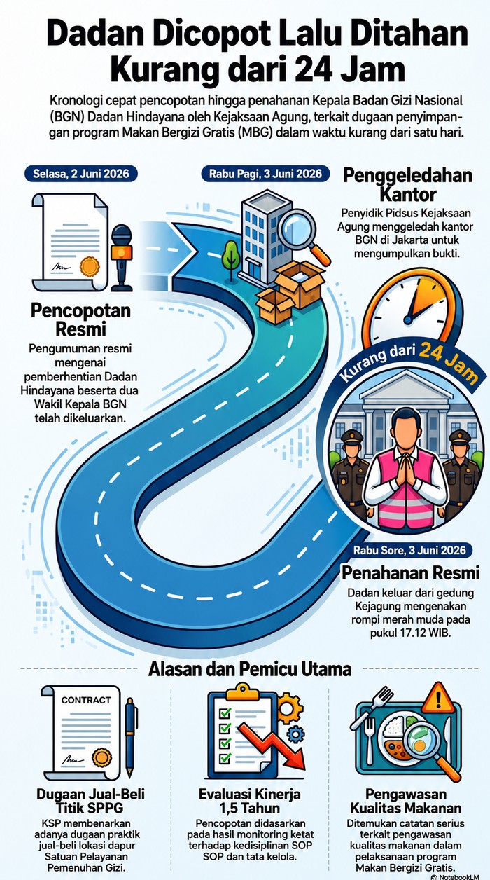 Infografis Dadan Dicopot Lalu Ditahan