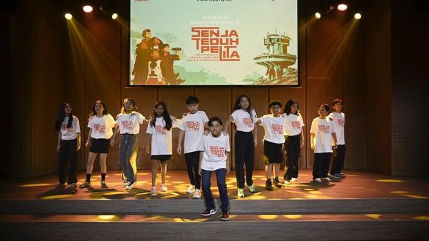 Jumpa pers Musikal Senja Teduh Pelita di Galeri Indonesia Kaya pada Rabu (3/6/2026).