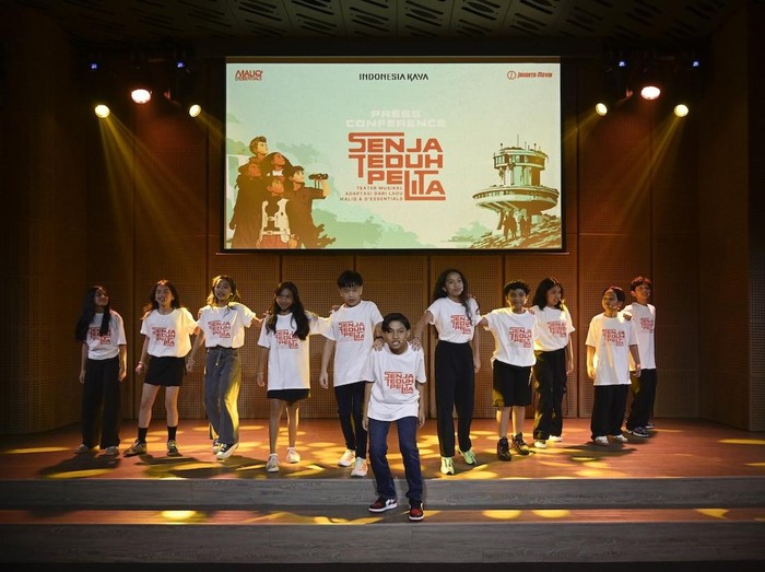 Jumpa pers Musikal Senja Teduh Pelita di Galeri Indonesia Kaya pada Rabu (3/6/2026).