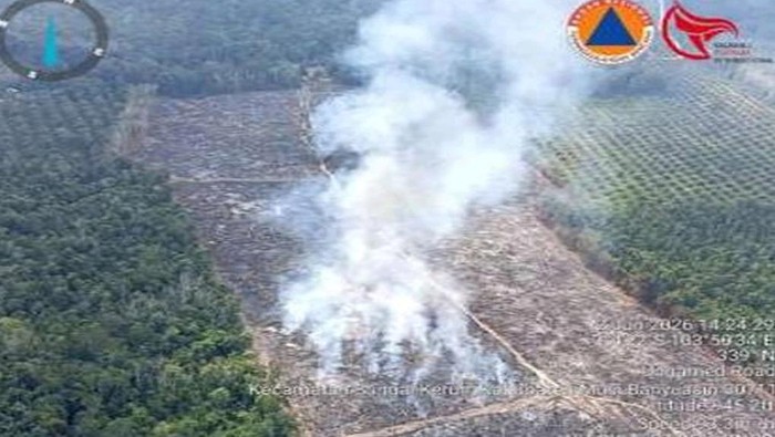 Lokasi karhutla di Muba berhasil dipadamkan.