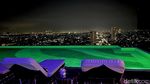 Potret Sunset dan City Light Surabaya dari 28th Sky Beach Club The Trans Luxury Hotel