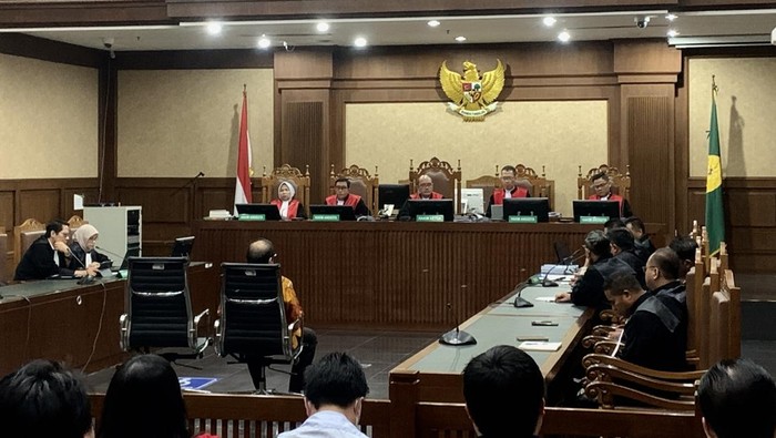 Sidang kasus korupsi LPEI dengan terdakwa Hendarto (Mulia/detikcom)