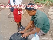 Siswa SD di TTS Pakai Arang untuk Pengganti Kaos Kaki Ternyata Hanya Konten