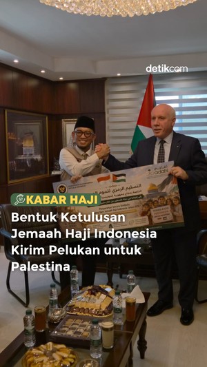 Video Bentuk Ketulusan Jemaah Haji Indonesia Kirim Pelukan untuk Palestina