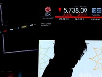 IHSG Jatuh ke Level 5.700-an, 683 Saham Berakhir di Zona Merah