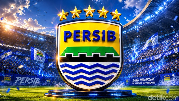 Ilustrasi logo Persib Bandung.