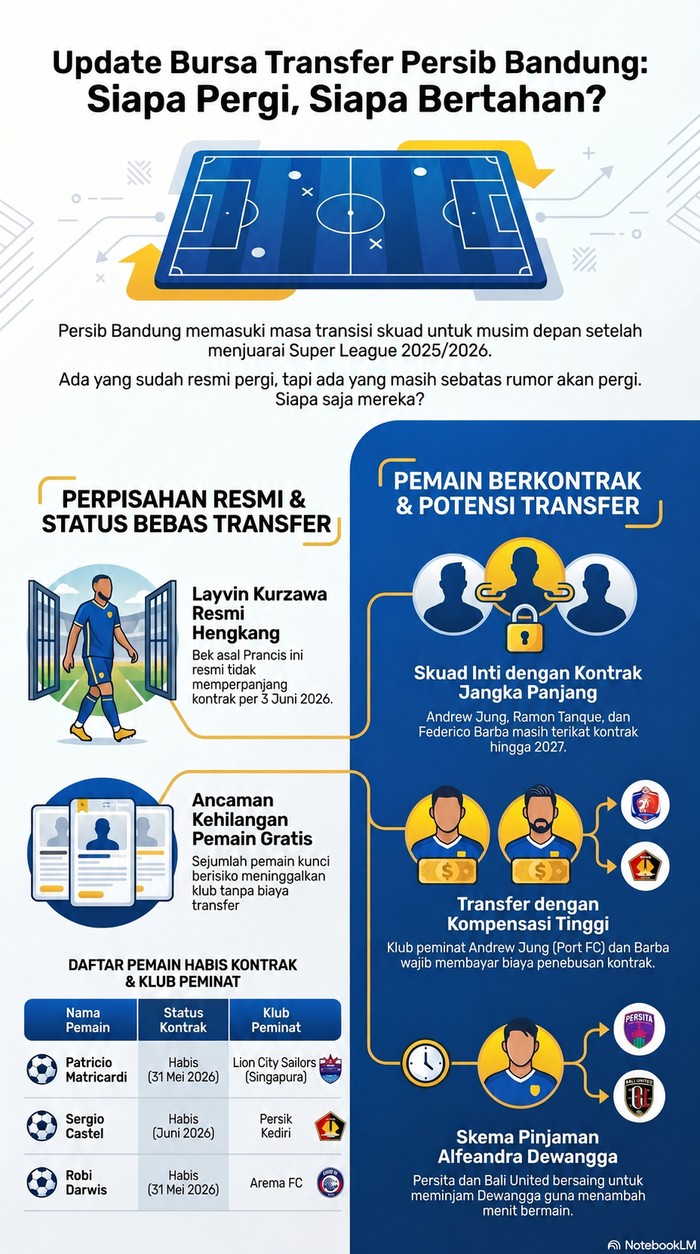 Ilustrasi pemain Persib.
