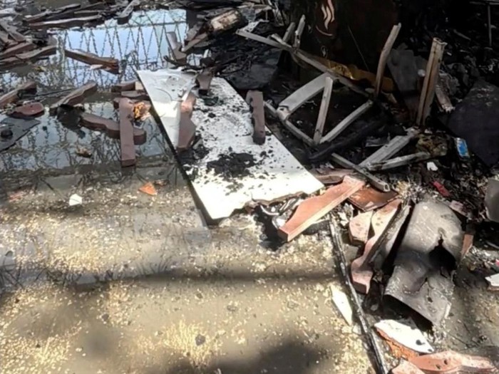 Debris lie on the floor following a strike on Kuwait International Airport, in Kuwait City, Kuwait, June 3, 2026, in this still image of a photo used in a video. Civil Aviation Kuwait/Handout via REUTERS    THIS IMAGE HAS BEEN SUPPLIED BY A THIRD PAR