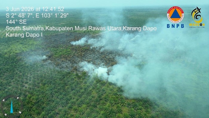 Karhutla terjadi di Kecamatan Karang Dapo, Muratara, Sumatera Selatan