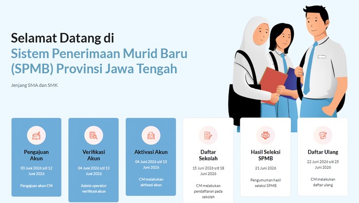 Laman Resmi SPMB Jateng 2026