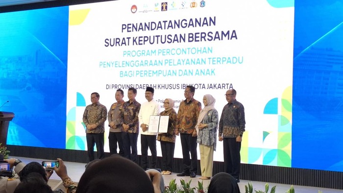 Pemerintah teken SKB layanan terpadu bagi perempuan-anak korban kekerasan (Brigitta Belia/detikcom)