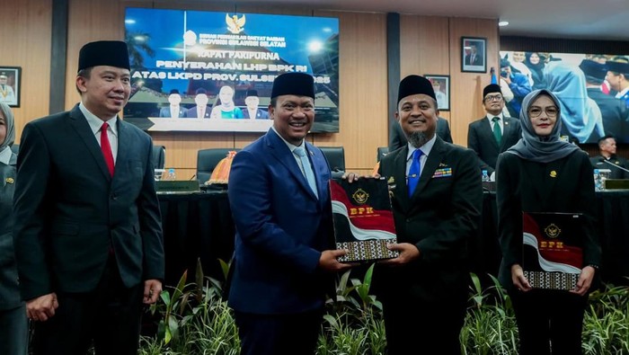 Pemprov Sulsel meraih opini WTP dari BPK RI atas LKPD tahun anggaran 2025.