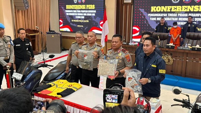 Polda Kaltim merilis kasus penculikan anak 7 tahun di Kutim.